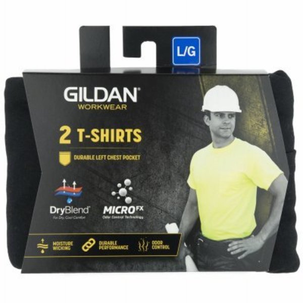 Gildan Branded Apparel Srl 2PK XXL BLK SS TShirt 1297044